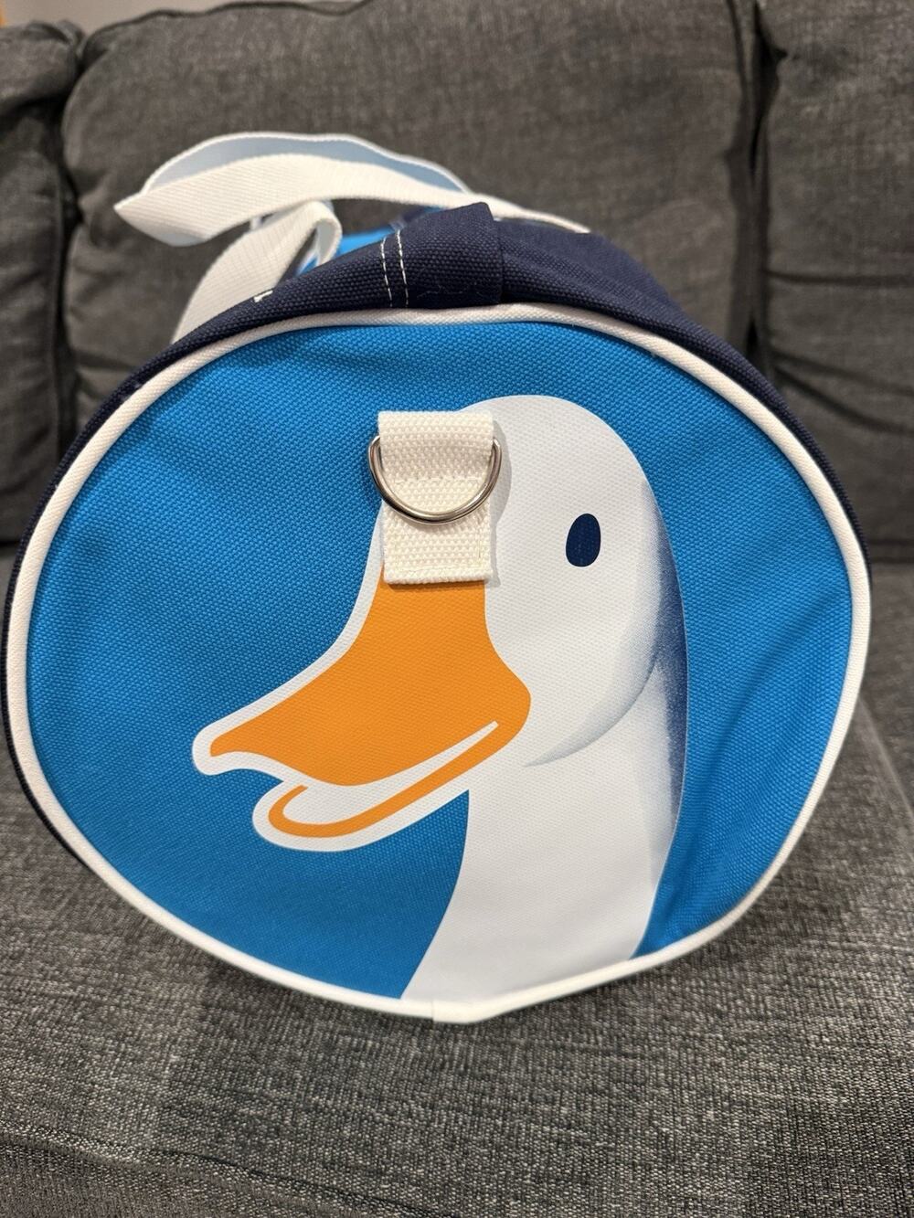 Aflac Insurance Canvas Style Duffle Bag Logo Advertising Duck